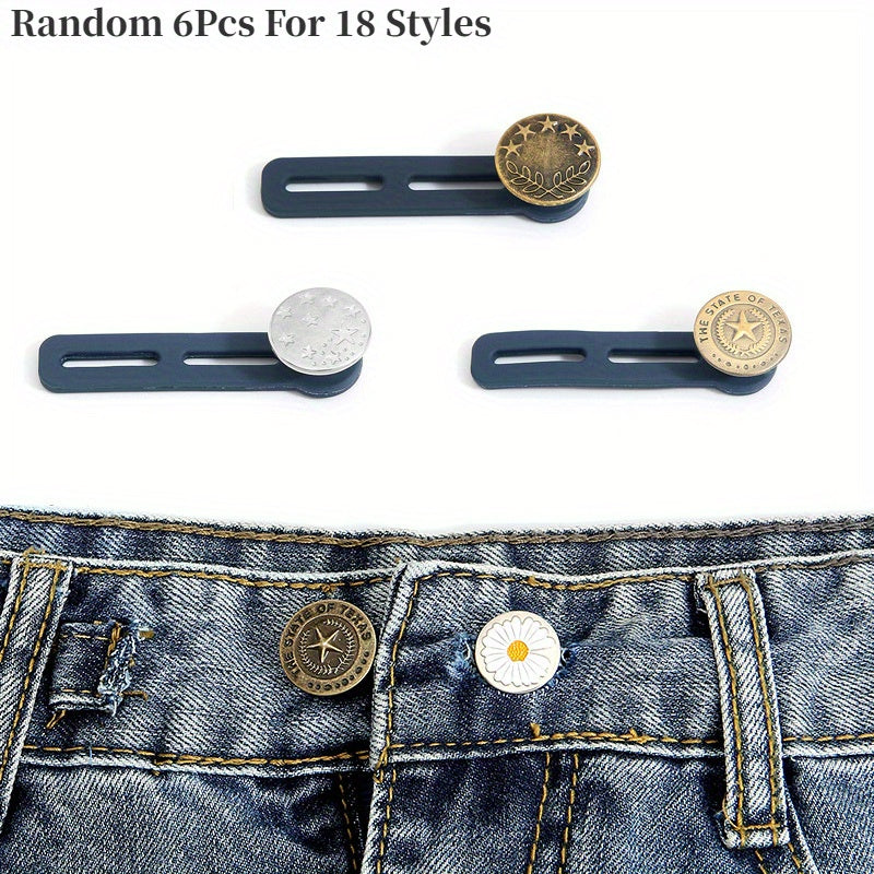 3Pcs Elastic Waist Extenders For Pants Jeans Trousers