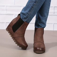 Women's Retro Chelsea Ankle Boots Slip On Short Boots