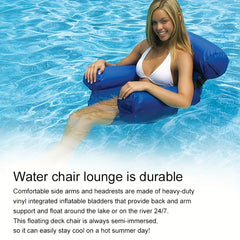 Inflatable Sofa Floating Row Adult Water Chair