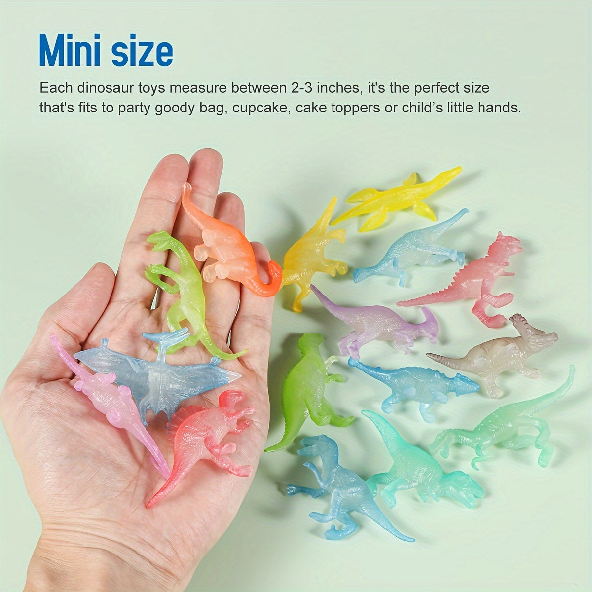 Mini Glow-in-the-Dark Dinosaur Model Toy