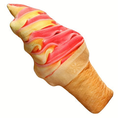 Set of 5 Cartoon Ice Cream Cone Plush Dolls - Realistic Toy for Kids