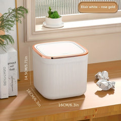 Mini Desktop Trash Can Household Paper Basket Coffee Table