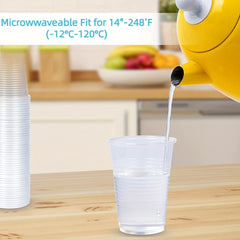 90pcs 3oz Transparent Plastic Cup Eco-Friendly Disposable Drink Cup