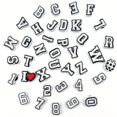 38pcs English Letters Shoe Charm Buckle Clogs Sandal Accessories