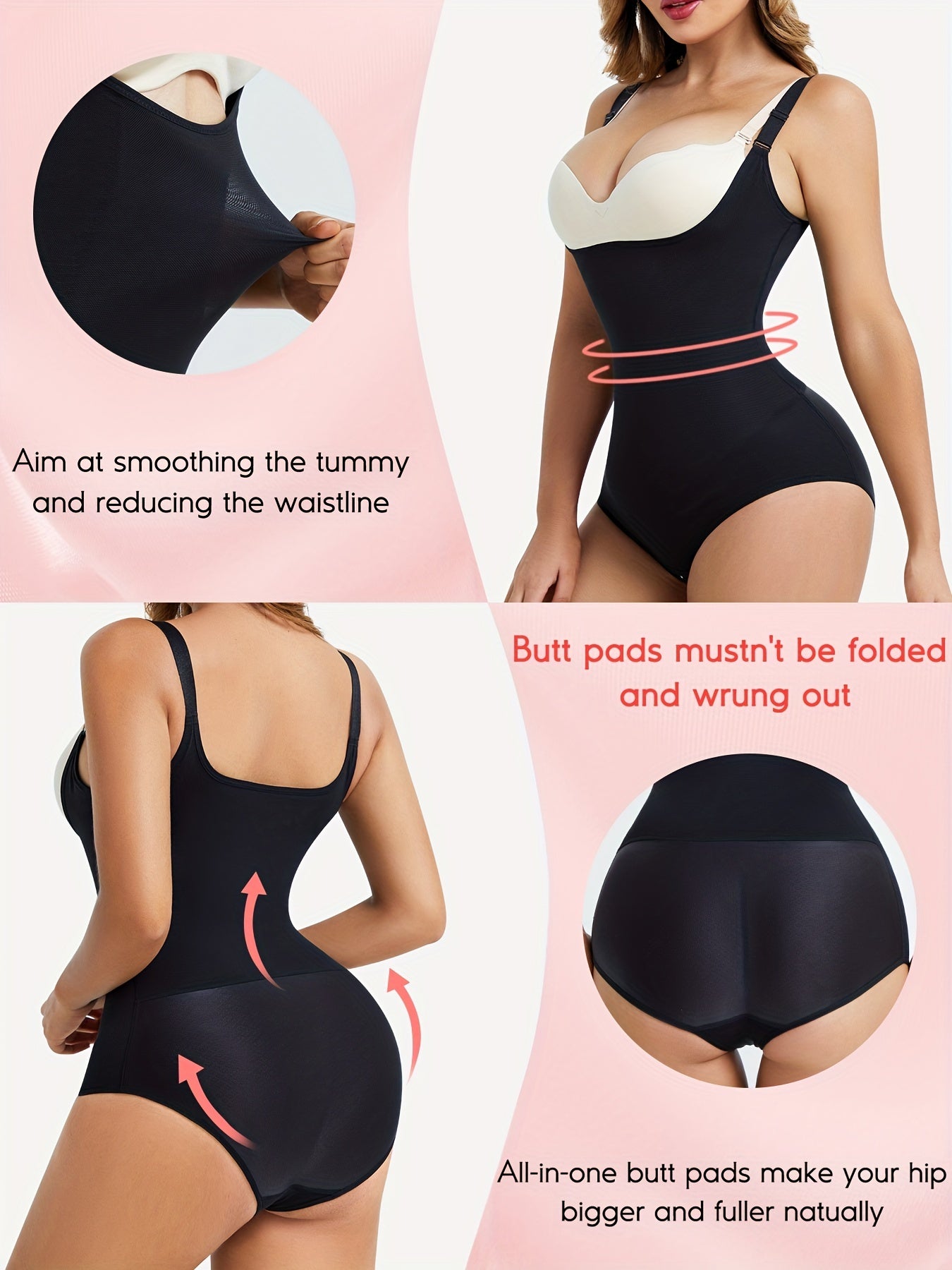 Tummy Control Butt Lifting Body Shaper Open Bust Underwear