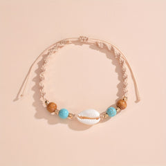 Shell Shape Beads Anklet Bracelet for Women & Girls