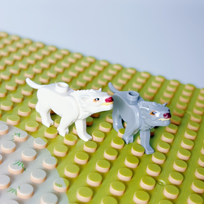 2pcs Wolf King Building Blocks DIY Park Kit ABS Material