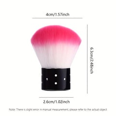 Acrylic Nail Art Dust Remover Brush Kabuki Powder Cleaner