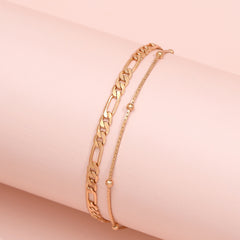 Dainty Twist Knot Anklet Chain Hollow Alloy Link Chain Beach Surfing Jewelry
