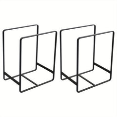 2pc Metal Cupboard Dish Rack Lid Holder