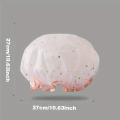 Thick Waterproof Shower Cap for Women