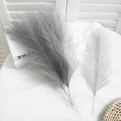 12pcs Boho Faux Pampas Grass Reed Branches for Home Decor and Weddings