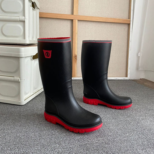 Men's Knee High Rain Boots Waterproof Non slip Outdoor Work Fishing Shoes