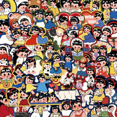 50 Cartoon Waterproof Stickers for Luggage Skateboard Cup Phone Ta