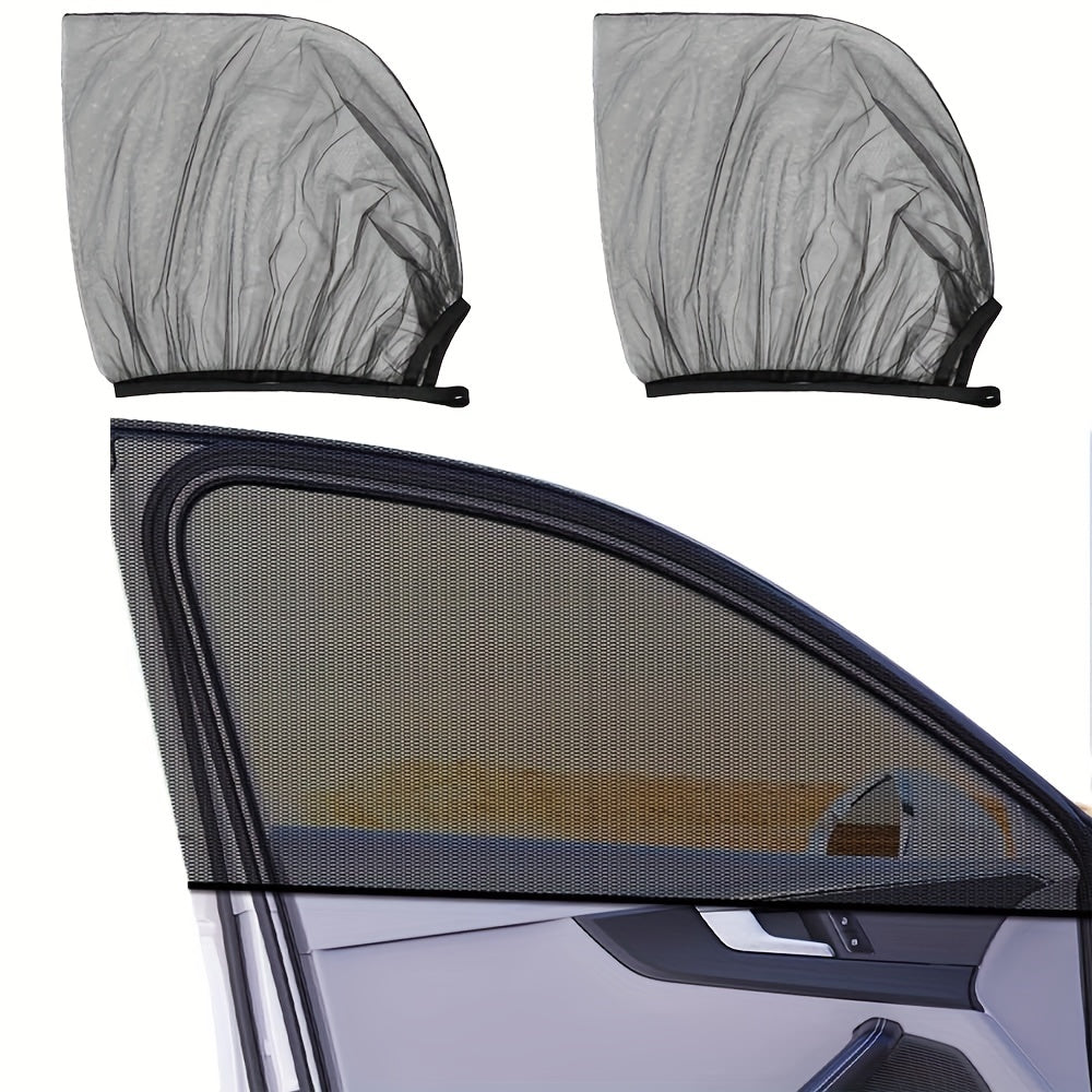 Car Window Sun Shade Mesh UV Protection Insect Resistant - Universal Fit
