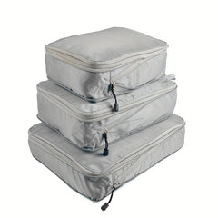 3 Pcs Travel Storage Bags Zipper Luggage Clothes Organizer