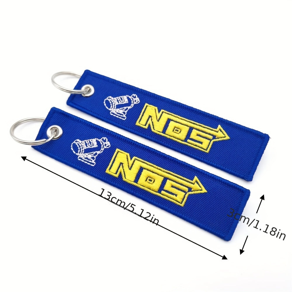 JDM Style Keychain Lanyard Woven Nylon Keyring Strap