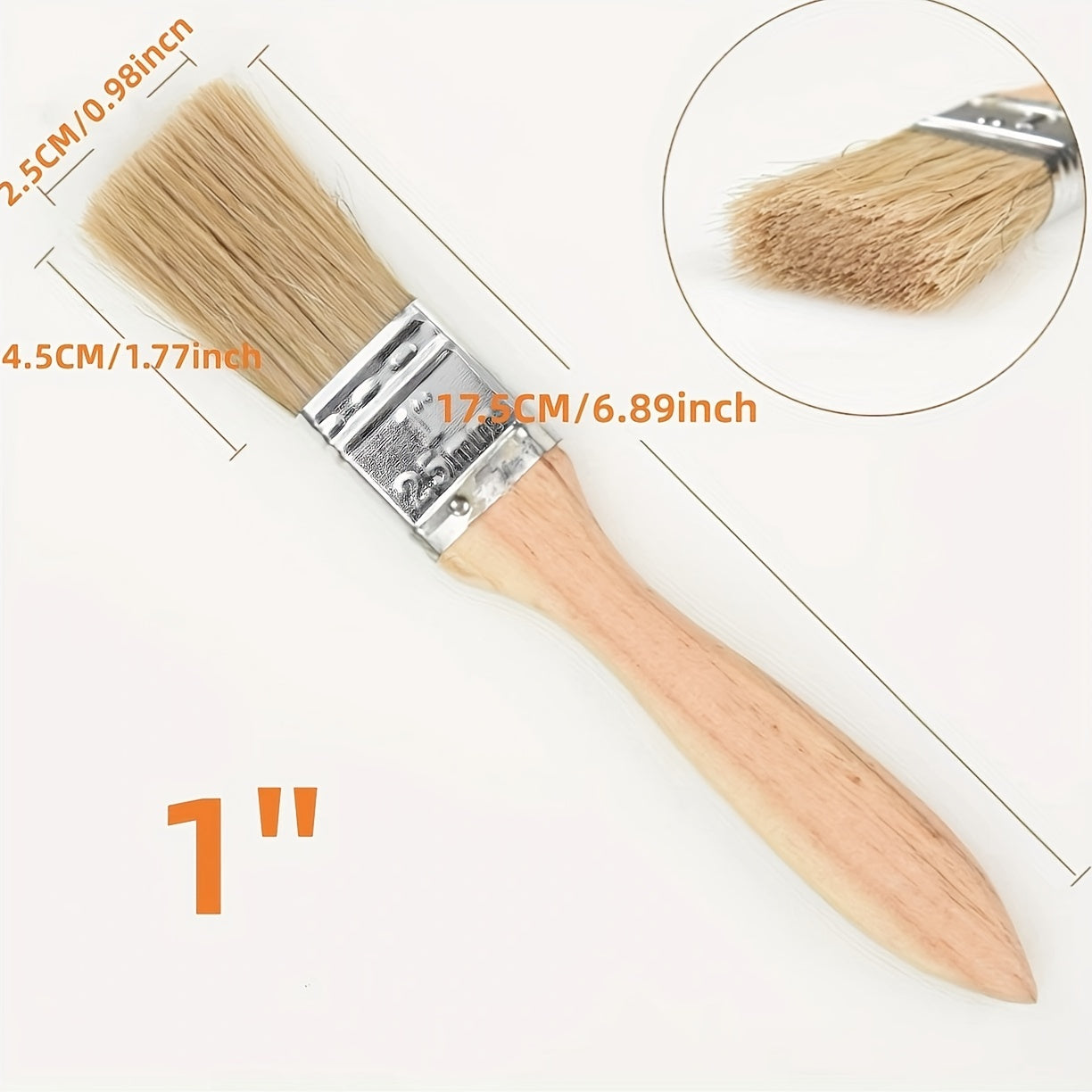 Marine Brush Soft Hair Glue Pipe Brush Paint Coatings BBQ Brush