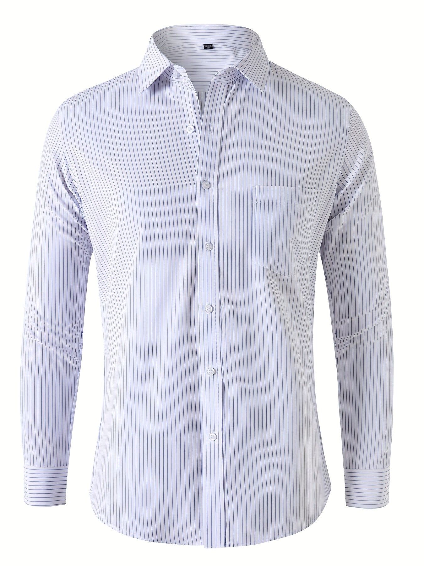 Men's Classic Button Up Shirt with Chest Pocket