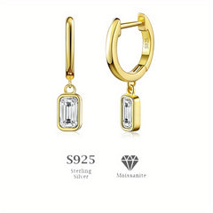 Golden Plated Sterling Silver Drop Dangle Earrings for Women