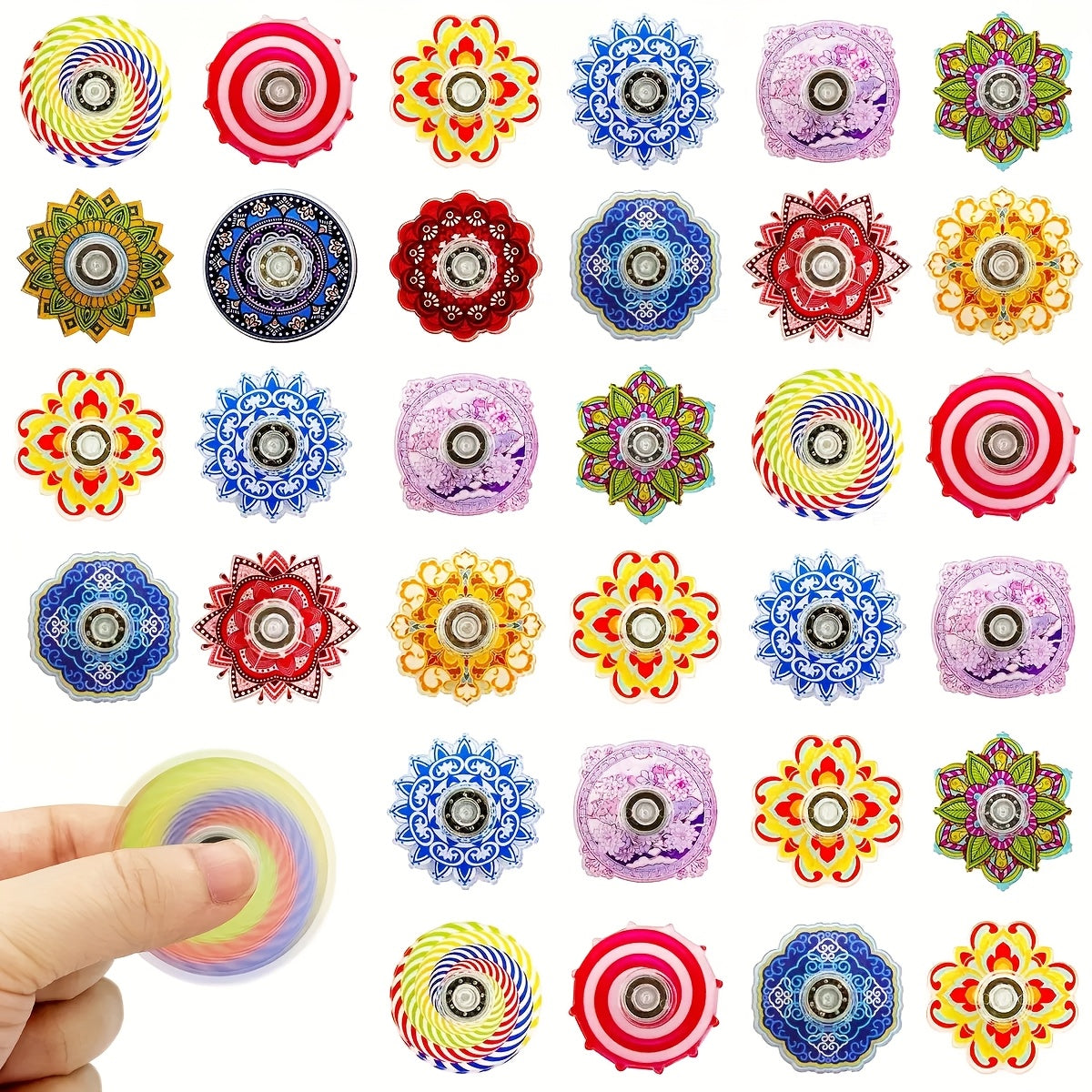 24 Pack Fidget Spinner Toys ADHD Autism Party Favor Classroom Prizes