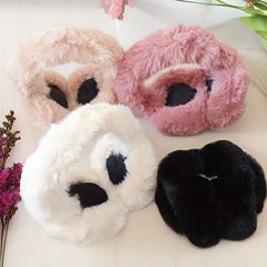 Soft Plush Ear Muffs Pastel Colors Foldable Cold Weather Accessories