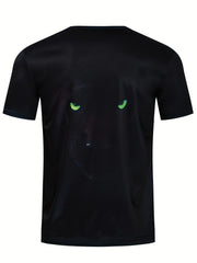 Men's Leopard Graphic T Shirt 3D Print Breathable Summer Outdoors