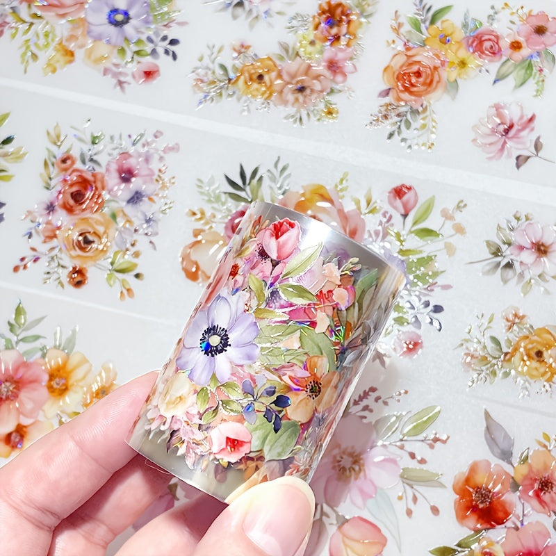 2m Laser Flower PET Tape for Journaling Planner DIY Craft