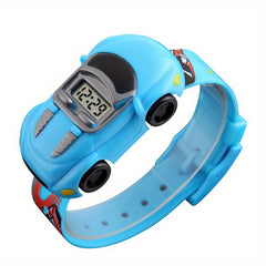 Kids Cartoon Car Electronic Watch