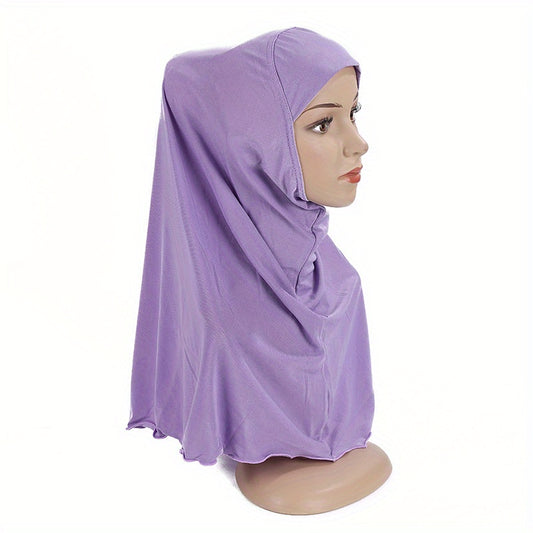 Crystal Hemp Solid Turban Hat for Girls 7-12 Years