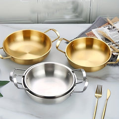 Stainless Steel Noodle Pot for Seafood & Hot Pot, 2 Ear Soup Pot