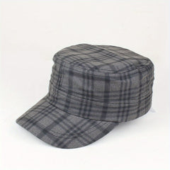 Plaid Sunshade Baseball Cap for Men Women