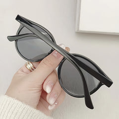 Round Sunglasses Casual Kpop Jelly Anti Glare Glasses UV400