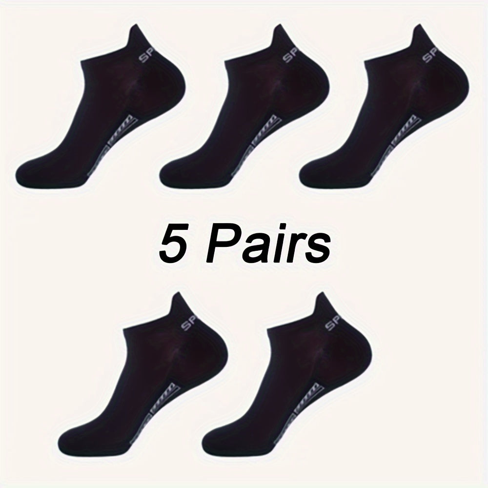 5 Pairs Quick Drying Ankle Socks For Men/Women