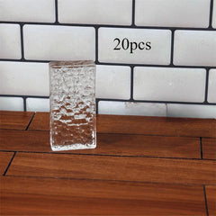 Mini Transparent Bricks Ripple Surface for Dollhouse Building