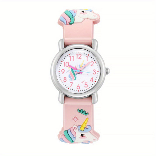 Colorful Unicorn Strap Watch for Girls