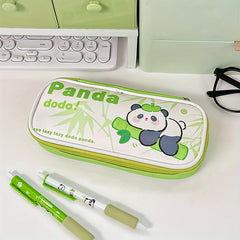Cute Panda Pencil Case - Large Capacity Portable Pencil Bag