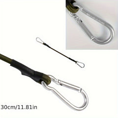 Heavy Duty Elastic Bungee Cords 8mm Carabiner Clips Tarpaulin Waterproof