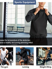 Men's Sauna Suit Sweat Shirt for Weight Loss Training Workout