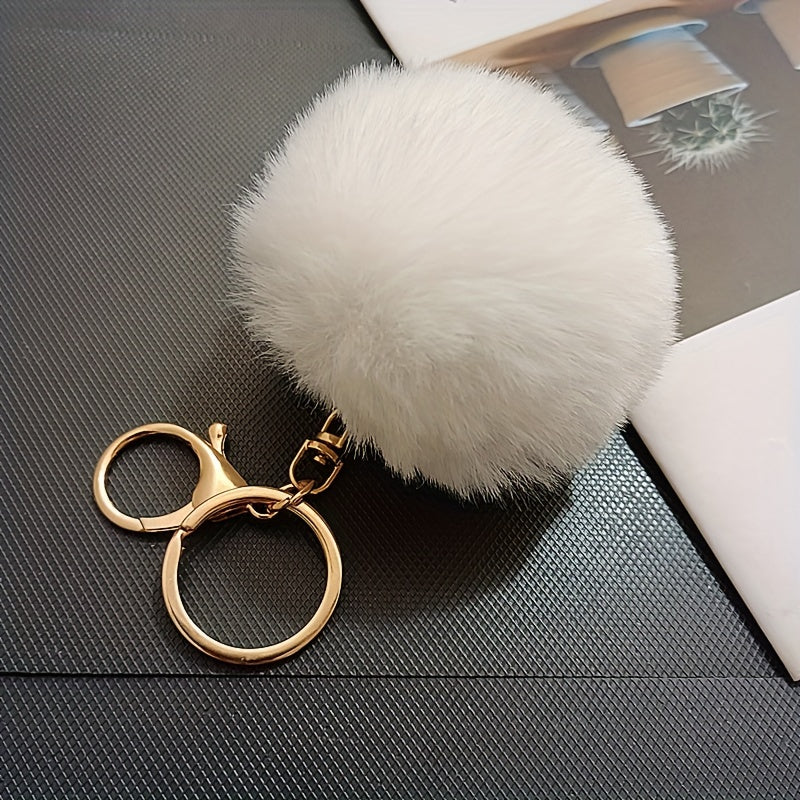 Fur Ball Pendant Women's Bag Accessories Keychain Pendant