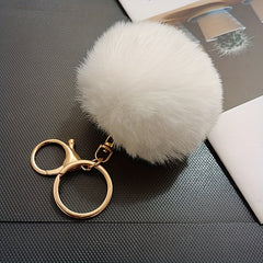 Fur Ball Pendant Women's Bag Accessories Keychain Pendant