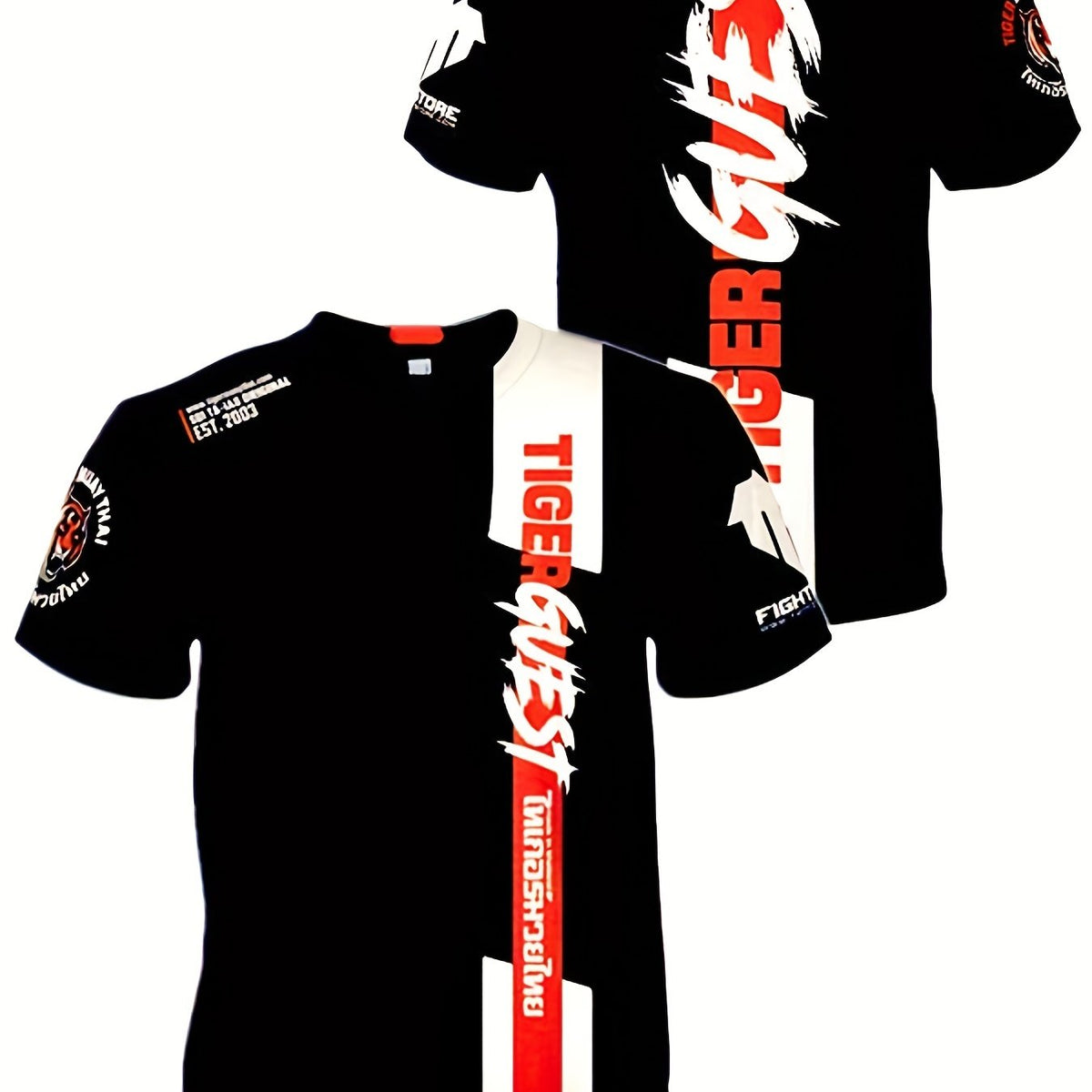 Men's MuayThai Sports T Shirt for Summer Outdoor MMA Combat Fanatics