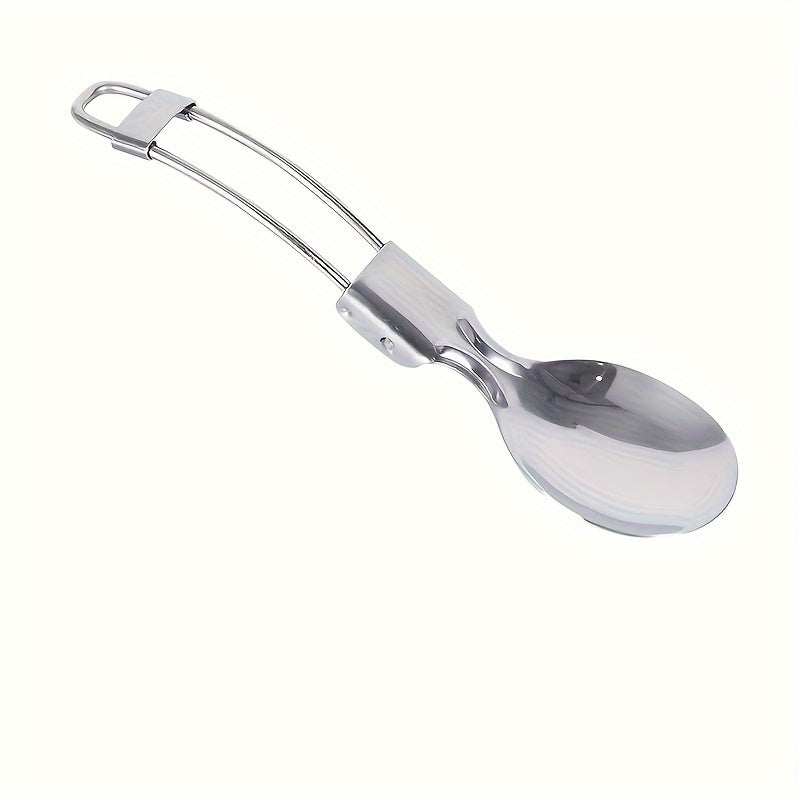 Folding Tableware Salad Spoon Fruit Fork Outdoor Portable Cutlery