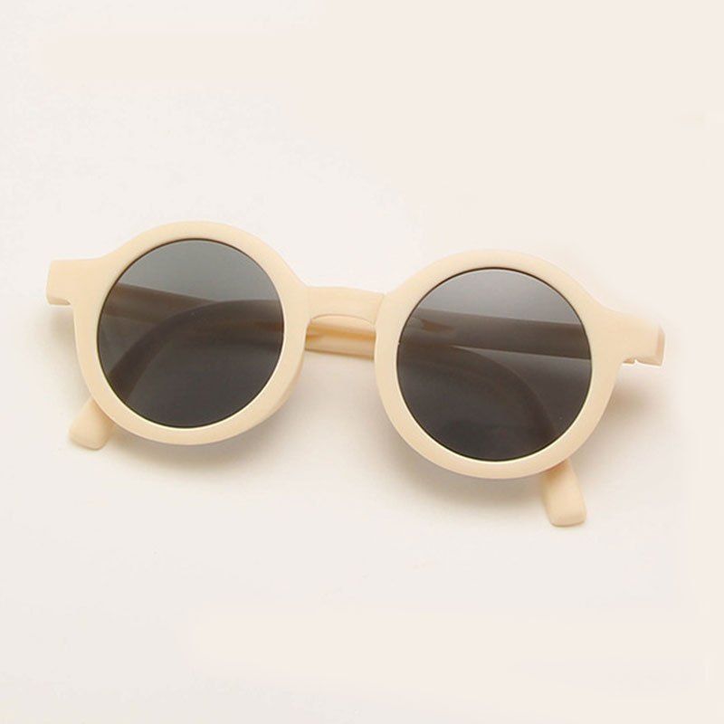 Kids Foldable Round Frame Sunglasses UV Protection