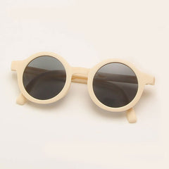Kids Foldable Round Frame Sunglasses UV Protection