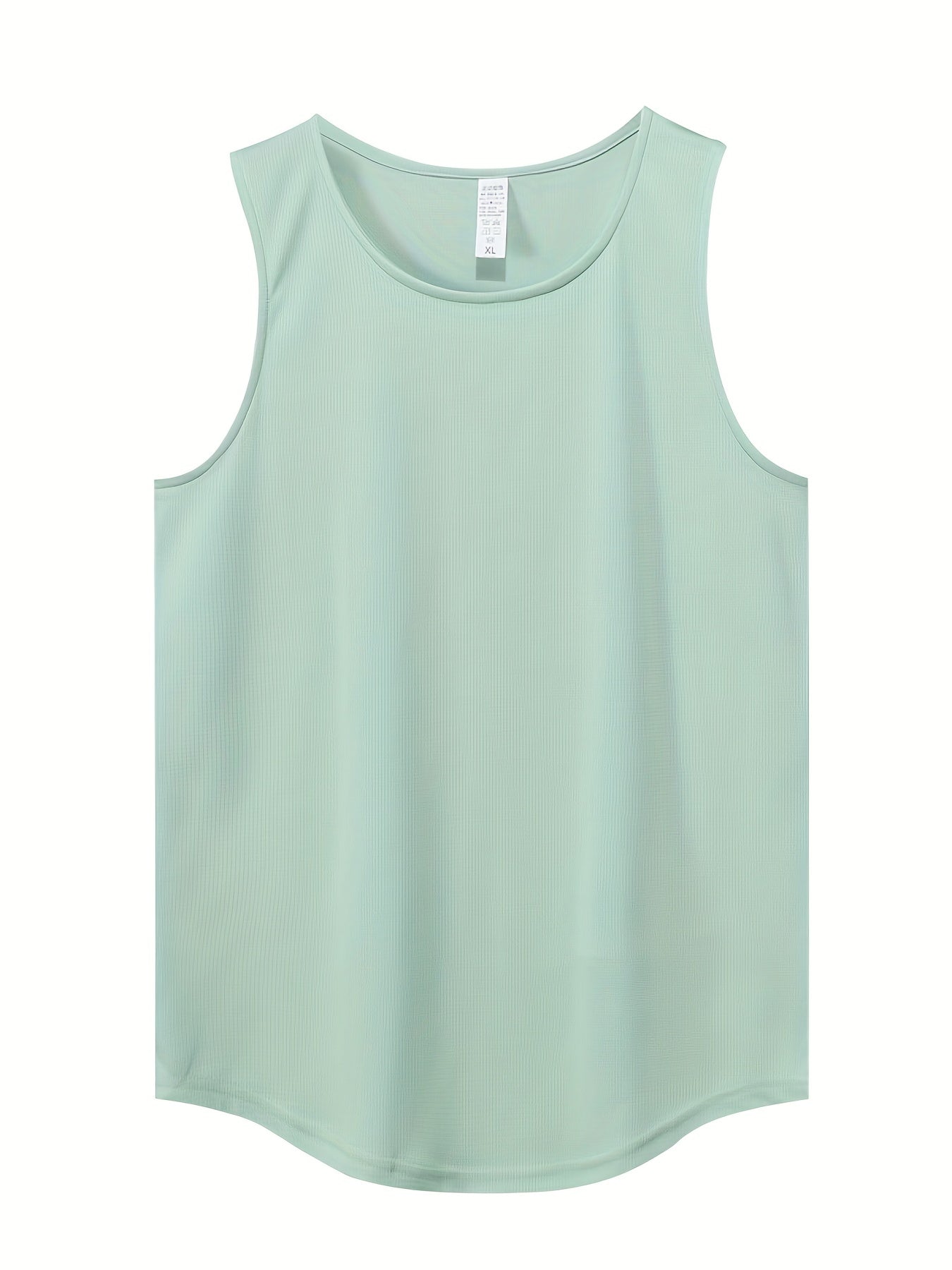 Men's Breathable Tank Top Sleeveless Crew Neck Mid Stretch