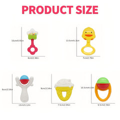 9pcs Newborn Teeth Shaking Bell Hand Shaking Bell Bed Bell Puzzle Toy