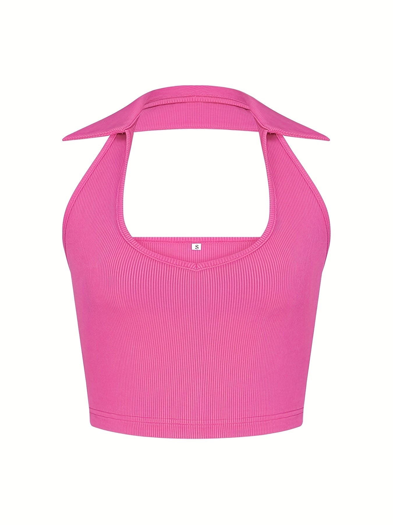 Sexy Halter Top Backless Sleeveless Cropped Top