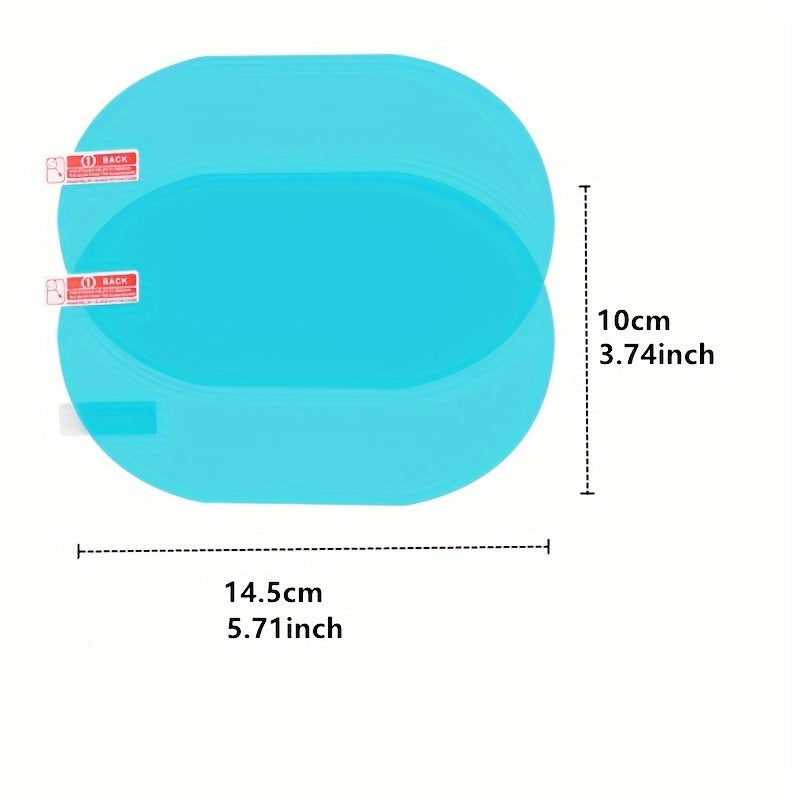 2 Pcs Car Rearview Mirror Rainproof Anti-Fog Protective Film