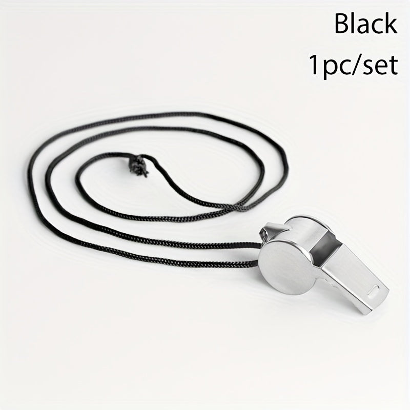 Portable Metal Whistle for Sports and Survival - Ideal for Soccer Football Baske
